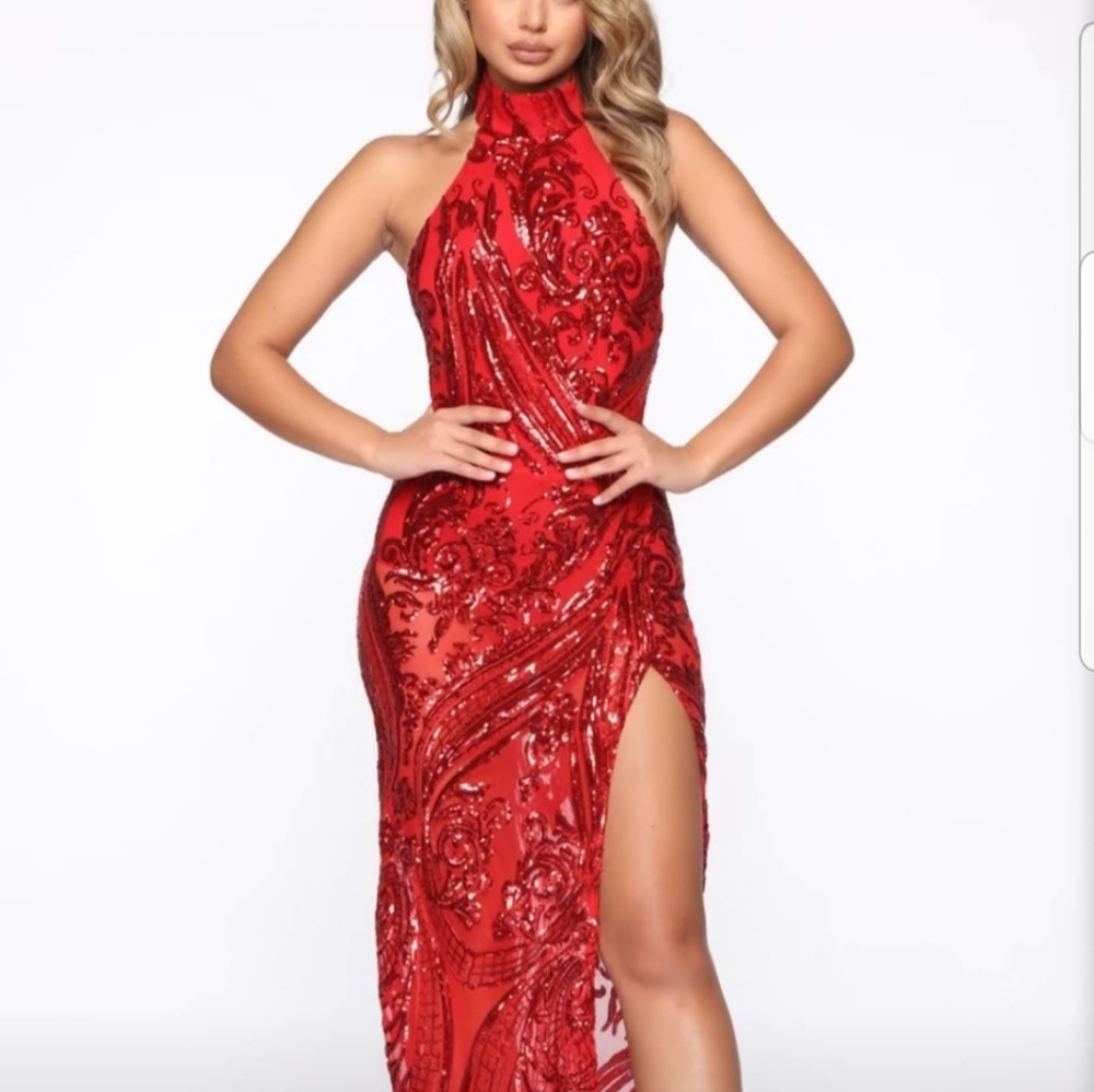Red Dress from fashion nova
